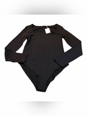 MANGOPOP black long sleeve bodysuit
